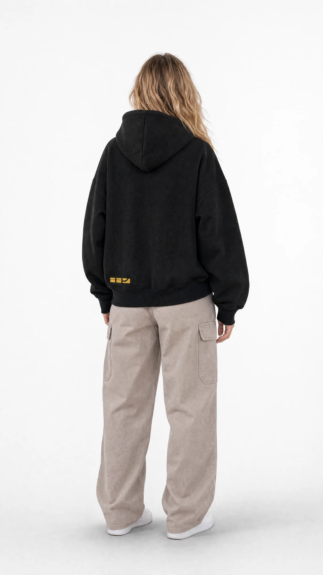 Justis Clothing Original Hoodie in zwart, achterkant